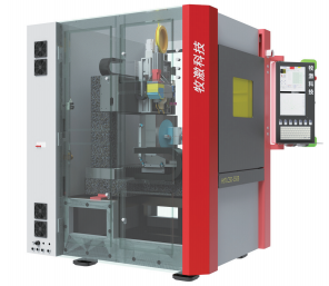 牧激科技 2018 年新推出的精密雙五軸刀具激光切割機(jī)。