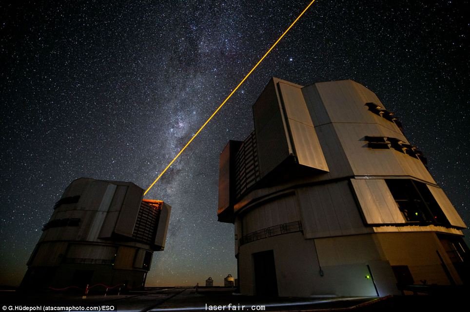 研究人員在大氣層高處創(chuàng)造了一顆人造恒星，它能夠糾正受大氣湍流影響的圖像，形成更加銳利的圖片。
