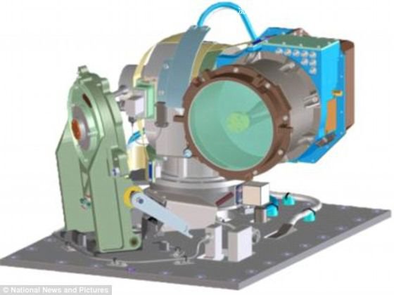 麻省理工學(xué)院科學(xué)家表示，他們研發(fā)出一種快速傳送大量數(shù)據(jù)、使其輕松穿越遼闊太空的方法。這可能為月球上的宇航員提供一個(gè)&ldquo;寬帶網(wǎng)絡(luò)&rdquo;。這是衛(wèi)星光學(xué)組件的一個(gè)電腦輔助設(shè)計(jì)藍(lán)圖。