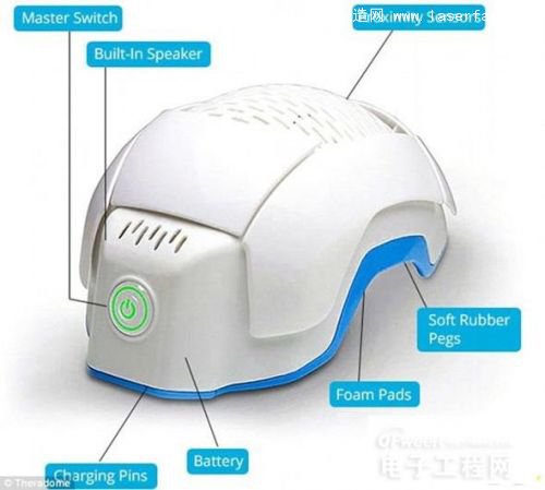 設備包含80個激光發(fā)生器，輻射面積能夠覆蓋平均111平方英寸頭皮面積的90平方英寸。